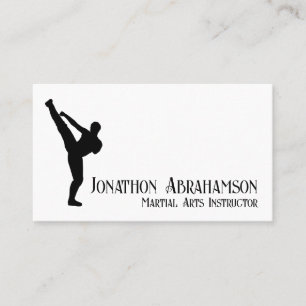 Visita Tarjeta de presentación de Martial Arts Instructor