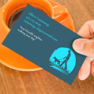 Visita Tarjeta de presentación de Mascota de caminata de 