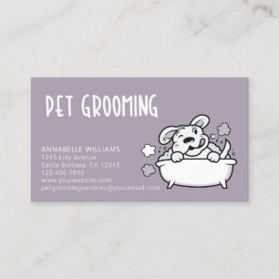 Visita Tarjeta de presentación de Mascota Grooming Servi