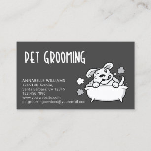 Visita Tarjeta de presentación de Mascota Grooming Servi