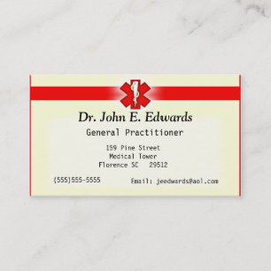 Visita Tarjeta de presentación de médica Office