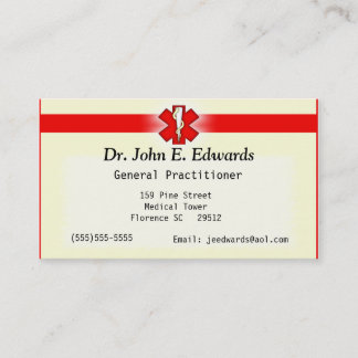 Visita Tarjeta de presentación de médica Office