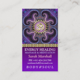 Visita Tarjeta de presentación de Meditación de Yoga de S