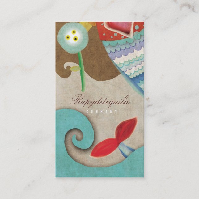 Visita Tarjeta de presentación de Meermaid Teddy Bear Wav (Anverso)