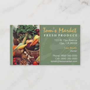 Visita Tarjeta de Presentación de Mercado de Productos