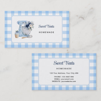 Visita Tarjeta de presentación de mezclador azul Homebake
