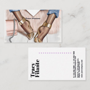 Visita Tarjeta de presentación de moda Glam Chic