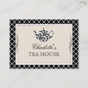 Visita Tarjeta de presentación de Moda Rosa Teapot Tea C