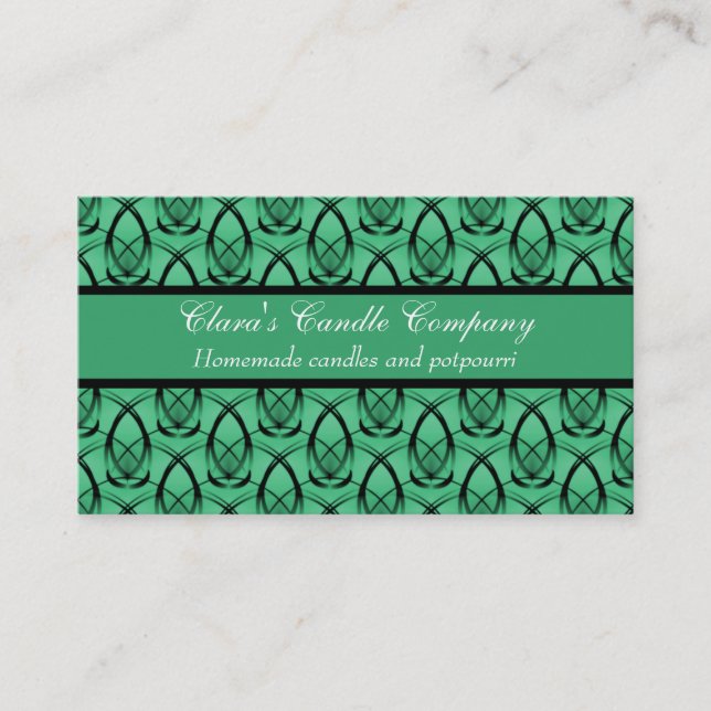 Visita Tarjeta de presentación de moda, Sage Green (Anverso)