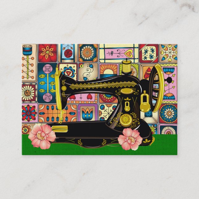 Visita Tarjeta de presentación de moda / Seamstress - SRF (Anverso)