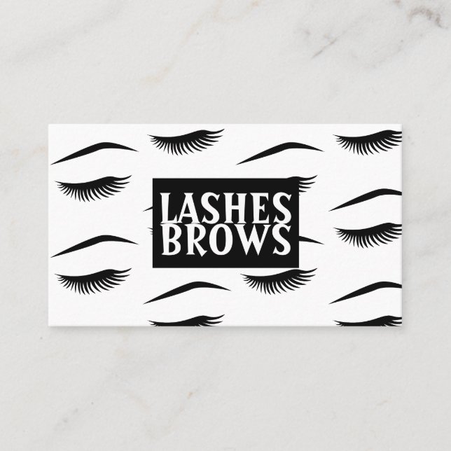 Visita Tarjeta de presentación de Modern Lashes & Brows (Anverso)