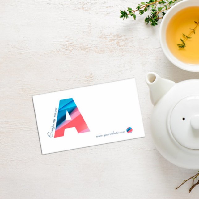 Visita Tarjeta de presentación de monograma minimalista (Subido por el creador)