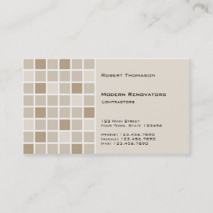 Visita Tarjeta de presentación de mosaico marrón