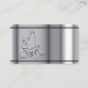 Visita Tarjeta de presentación de motocicleta de plantil