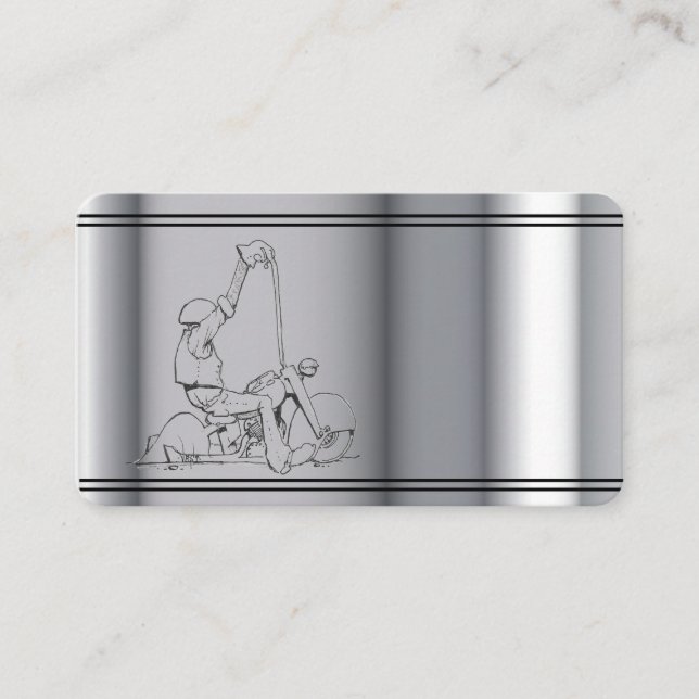 Visita Tarjeta de presentación de motocicleta de plantill (Anverso)