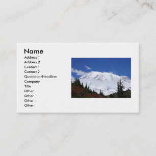Visita Tarjeta de presentación de Mount Rainier