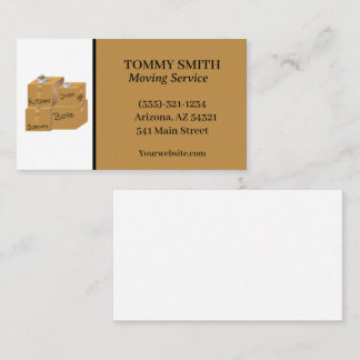 Visita Tarjeta de presentación de Moving Boxes Company Se