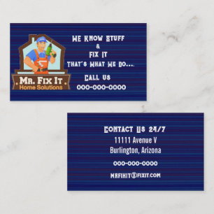 Visita Tarjeta de presentación de Mr. Fix It