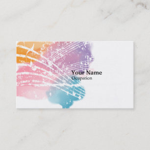 Visita Tarjeta de presentación de música