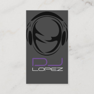 Visita Tarjeta de presentación de música de DJ genial