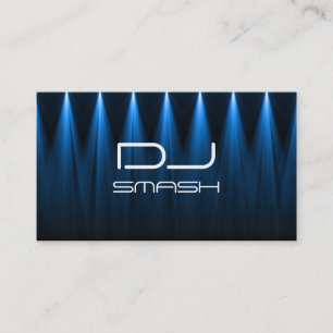 Visita Tarjeta de presentación de música DJ Luces Azules 
