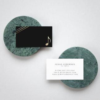 Visita Tarjeta de presentación de música minimalista de O