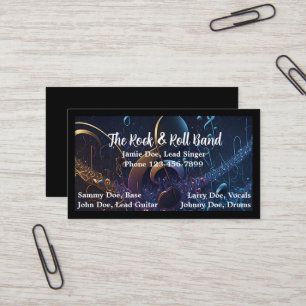 Visita Tarjeta de presentación de músico de banda disc jo