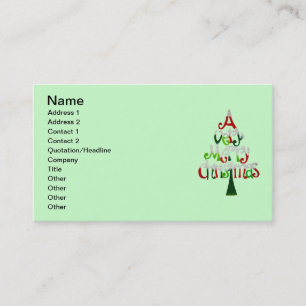 Visita Tarjeta de presentación de navidad