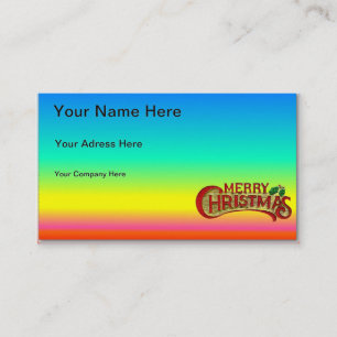 Visita Tarjeta de presentación de navidad