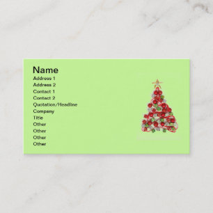Visita Tarjeta de presentación de navidad