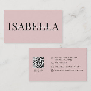 Visita Tarjeta de presentación de negocio de cabello y ma