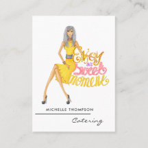 Tarjeta de presentación de negocio de catering de