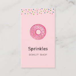Visita Tarjeta de presentación de negocio de Donut adorab
