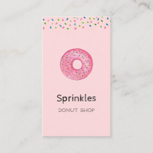 Visita Tarjeta de presentación de negocio de Donut adorab