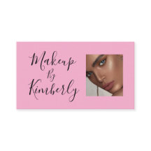 Tarjeta de presentación de negocio de maquillaje c