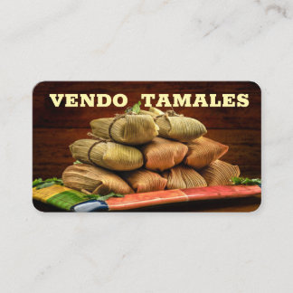 Visita Tarjeta de presentación de negocio de tamales