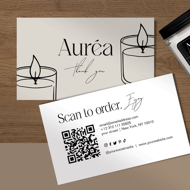 Visita Tarjeta de Presentación de Negocios con Código QR  (Subido por el creador)