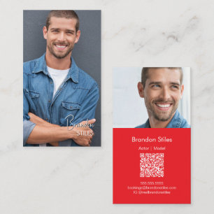 Visita Tarjeta de presentación de negocios con foto esenc