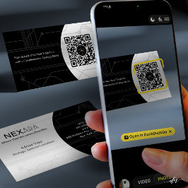 Visita Tarjeta de Presentación de Negocios con Redes Míni