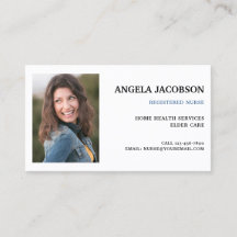 Tarjeta de presentación de negocios de enfermera r