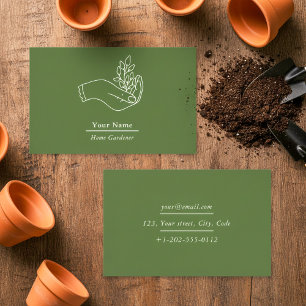Visita Tarjeta de presentación de negocios de plantas par