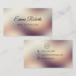 Visita Tarjeta de Presentación de Negocios Elegante Oro d