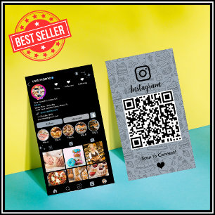 Visita Tarjeta de presentación de negocios QR de reposter