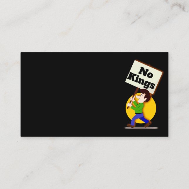 Visita Tarjeta de presentación de No Kings (Reverso)