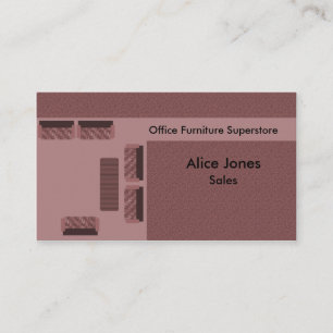 Visita Tarjeta de presentación de Office Furniture, Mauve
