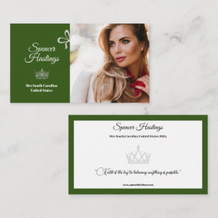 Visita Tarjeta de presentación de Pageant Essentials
