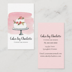Visita Tarjeta de presentación de panadería de pastelería