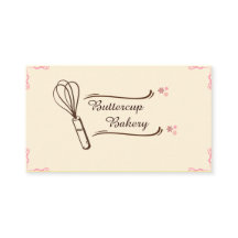 Tarjeta de presentación de panadería editable
