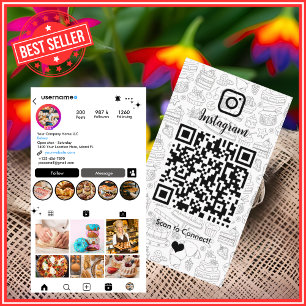 Visita Tarjeta de presentación de panadería Instagram che