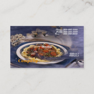 Visita Tarjeta de presentación de Pasta